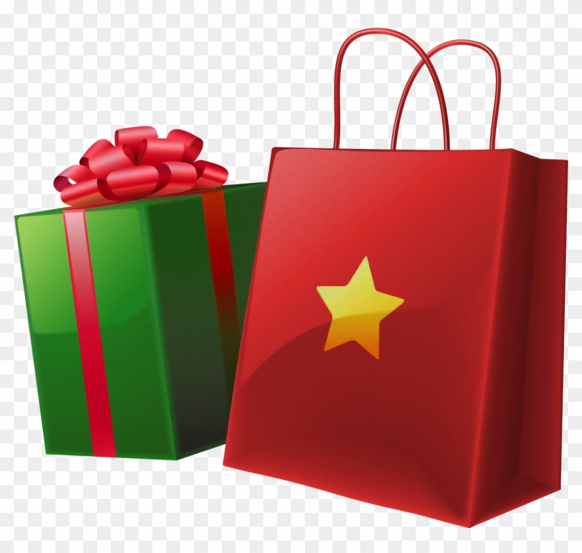 Christmas - Christmas Gift Bag Clipart #148087