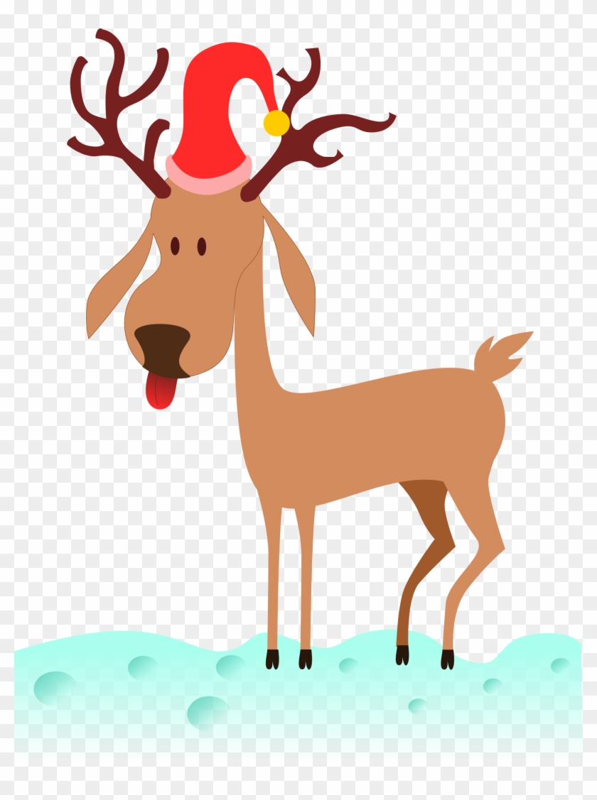 Kablam A Cartoon Reindeer Scalable Vector Graphics - Christmas Reindeer Cartoon Png #148129