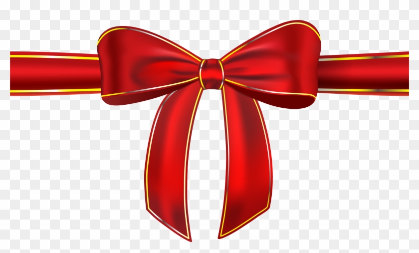 Red Ribbon With Bow Png Clipart Picture - Red Ribbon Hd Png #148198
