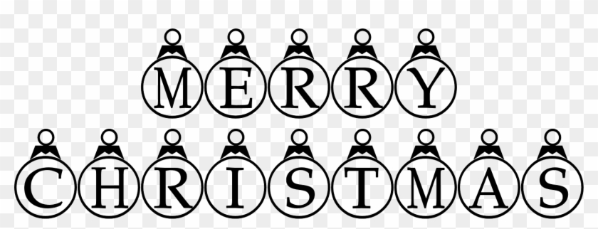 Merry Christmas Clipart Black And White - Black And White Merry Christmas To Color #148333
