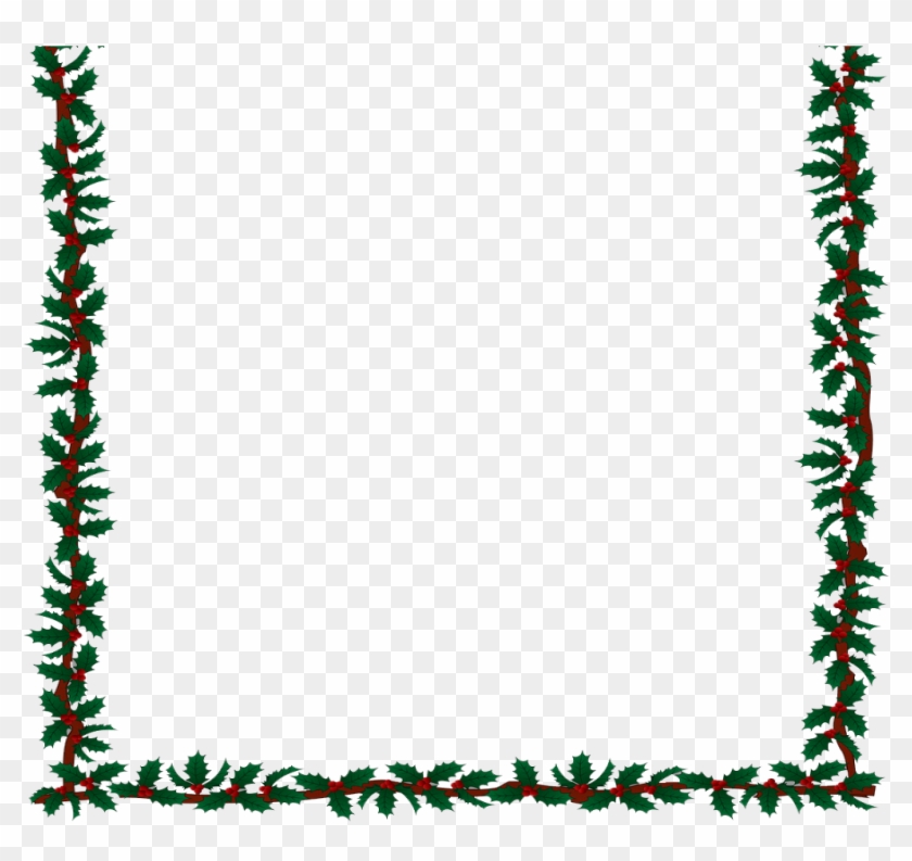 Christmas Holly Border Clipart - Christmas Carol Border #148623