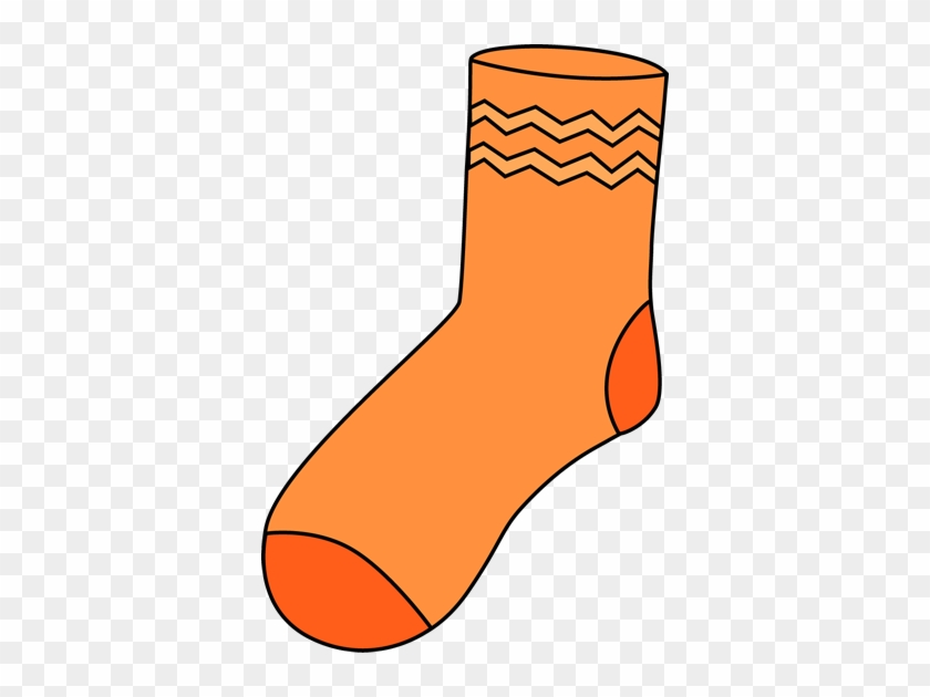 Orange Sock - Orange Sock Clipart #148680
