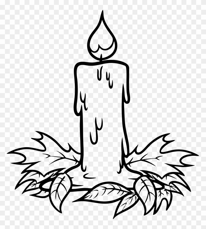 Christmas Candle Drawing - Candle Drawing #148832