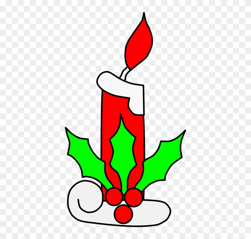 Christmas Candle Light Clip Art - Christmas Candle Clip Art #148981