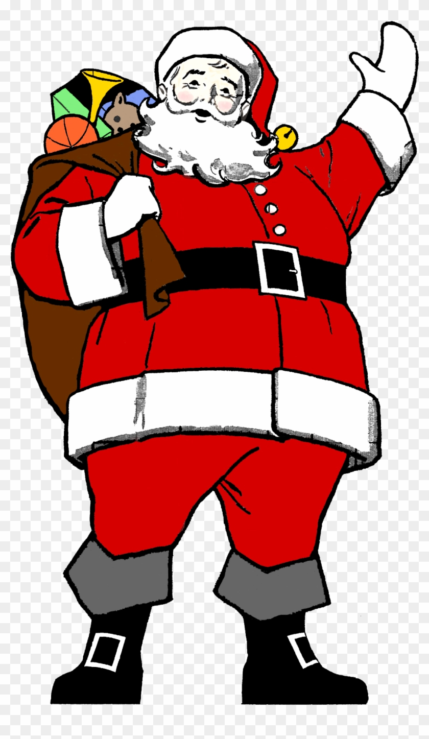 Santa Clipart Black And White - Father Xmas #149043
