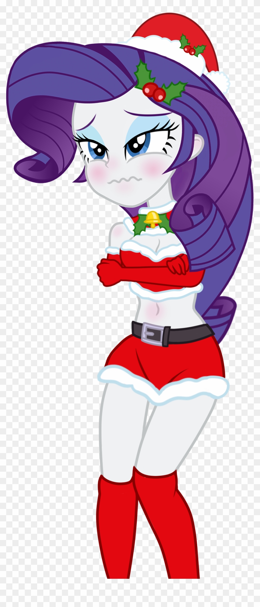 Mlp Santa Costume Rarity By 0bluse - My Little Pony Rarity Hot #149074