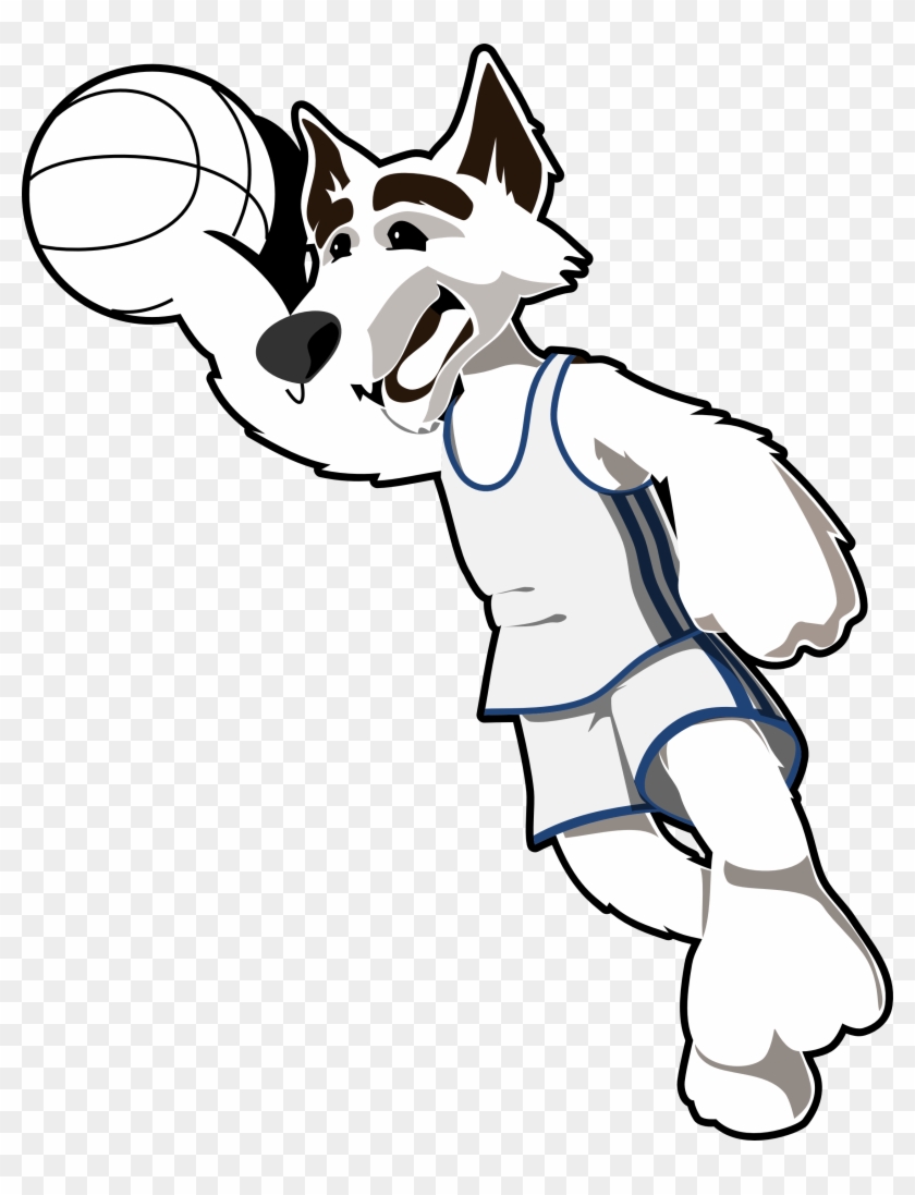 Wolf - Clipart - Black - And - White - Clip Art Black And White Basketball #149224