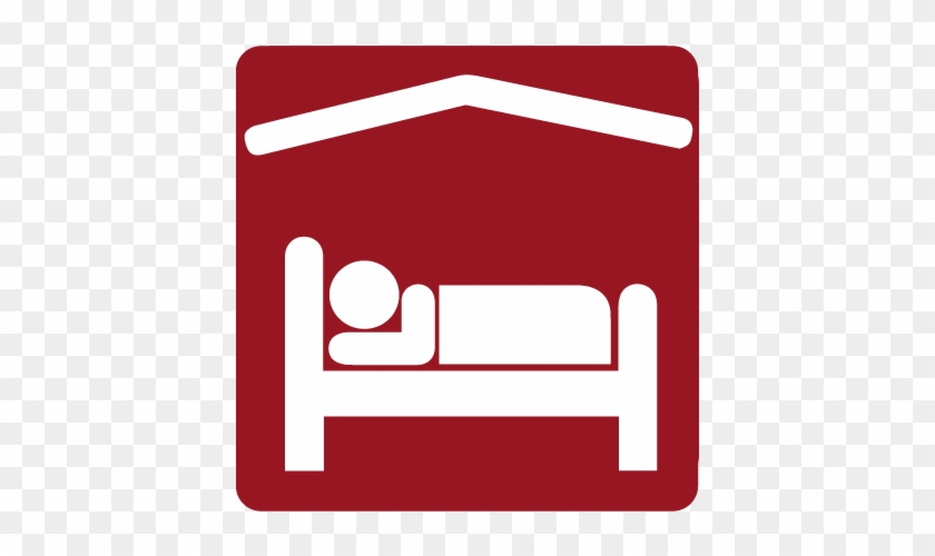 Where To Stay - Hotel Room Icon Red #149425