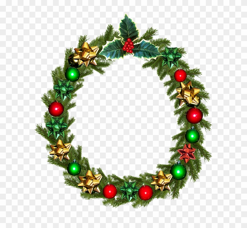 Christmas, Wreath, Holly, Decoration - Kerstkrans Png #149607