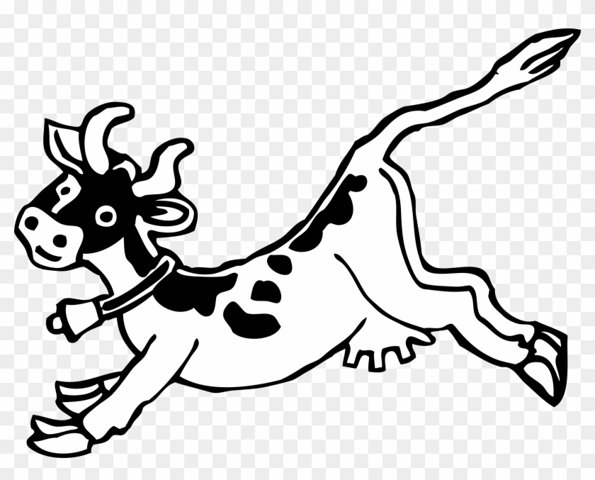 Clipart - Jumping Cow Clip Art #149867