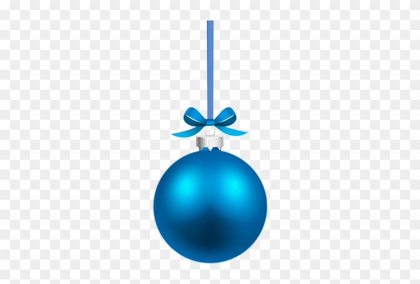 Blue Hanging Christmas Ball Png Clipart - Blue Hanging Christmas Ball #149957