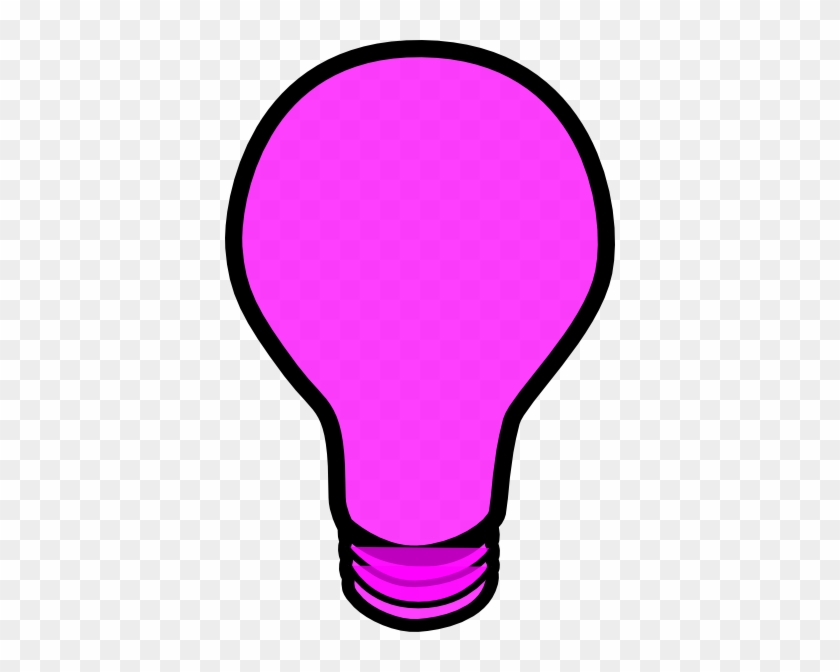 Pink Lightbulb Clip Art - Pink Light Bulb Clip Art #150105