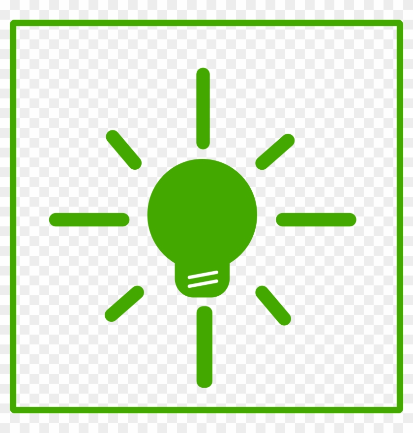 Eco Green Light Bulb Icon - Green Lightbulb Icon Png #150127
