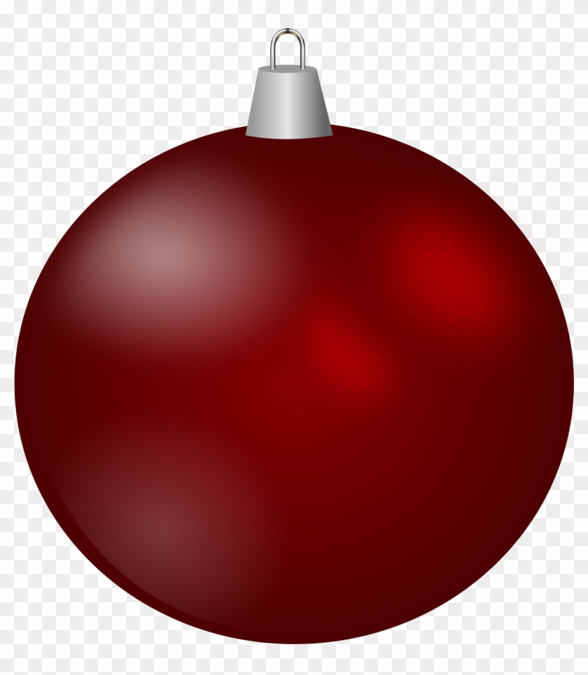Clipart Christmas Ball - Red Christmas Ornament Clipart #150254