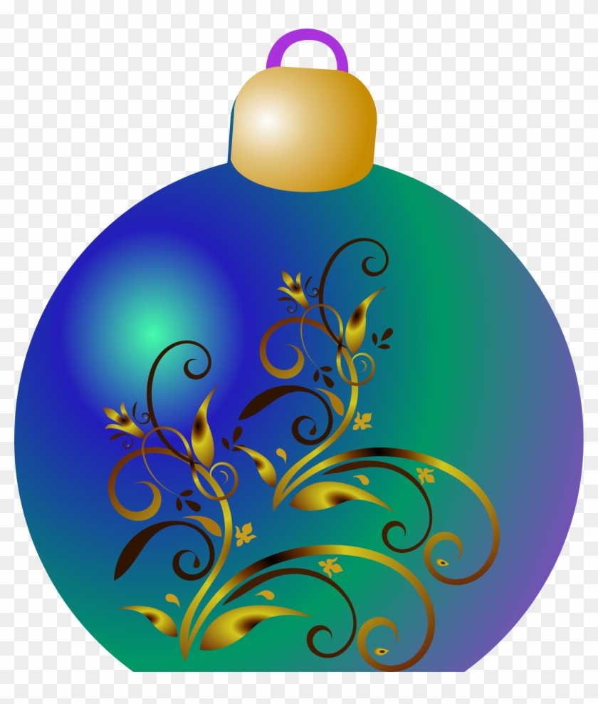 Turquoise Clipart Ornament - Christmas Ornament Clipart Blue #150399