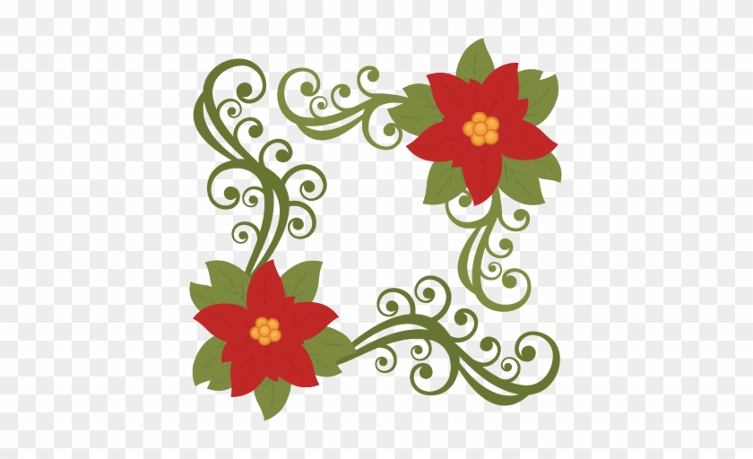 Cute Flower Christmas Flower Clip Art - Clip Art Of Poinsettia Dflower #151049