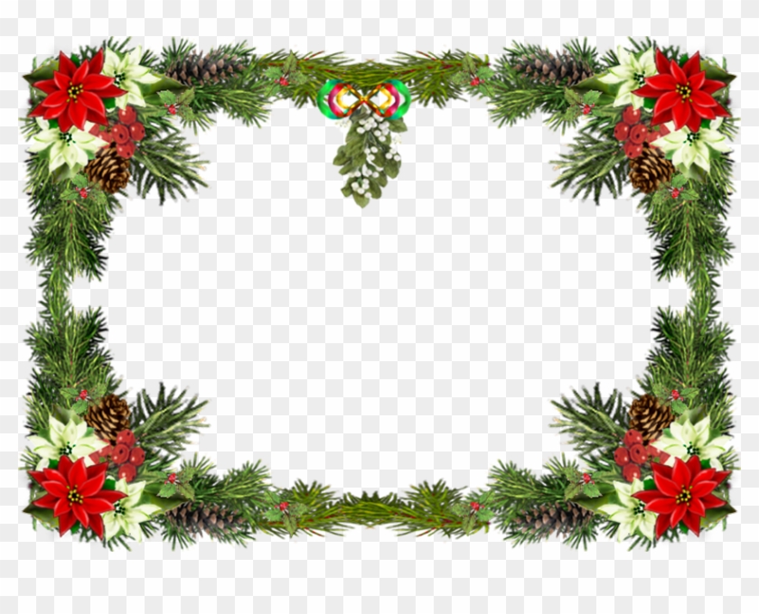 Christmas Borders And Frames Green Borders - Christmas Photo Frame Online #151089