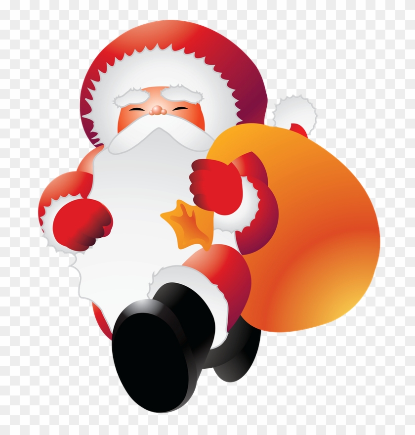 Christmas Clipart, Clip Art, Santa, Illustrations, - Santabig1 Sticker (oval) #151324