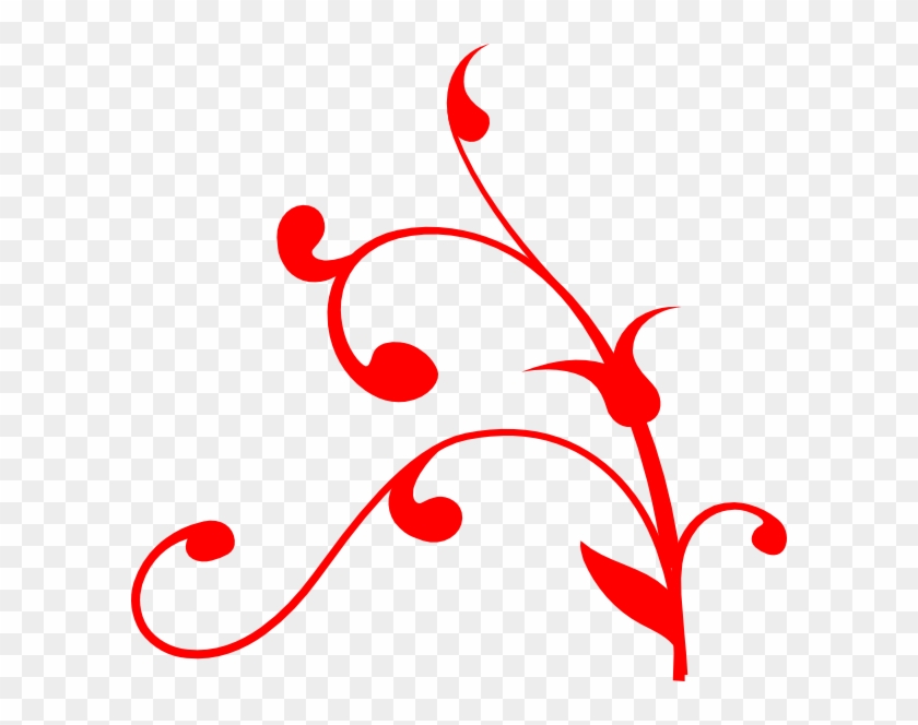 Red Swirl Thing Clip Art - Tree Branch Clip Art #151408