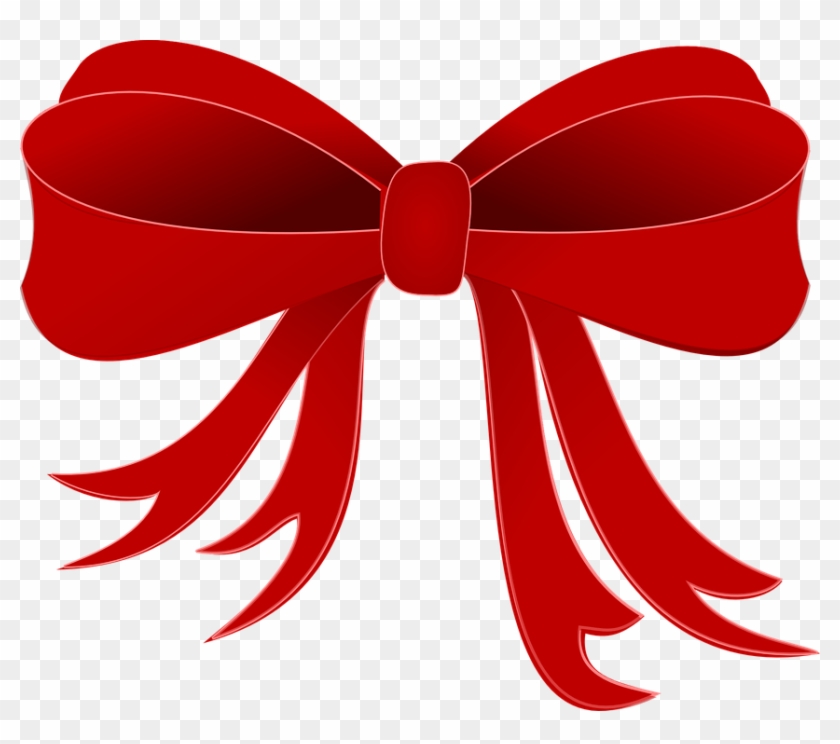 Explore Ribbon Decorations, Free Vector Graphics, And - Red Bow Clipart Png #151995