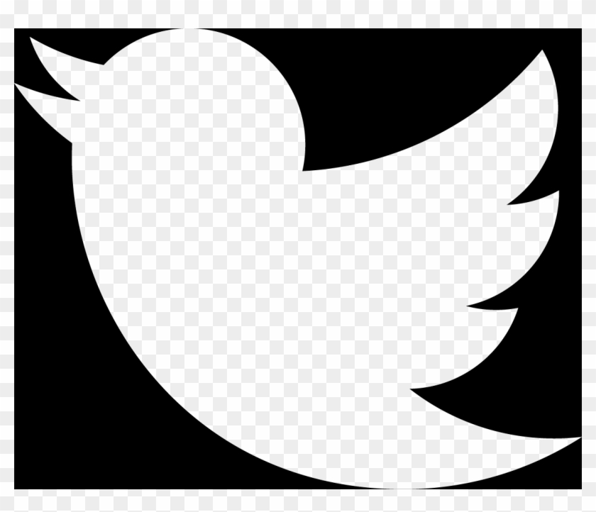 Black Twitter Clipart - Twitter Logo White Transparent #152057