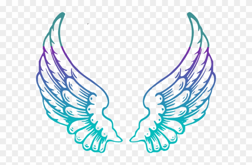 Purple Guardian Angel Wings Clip Art - Purple Guardian Angel Wings Clip Art #152291