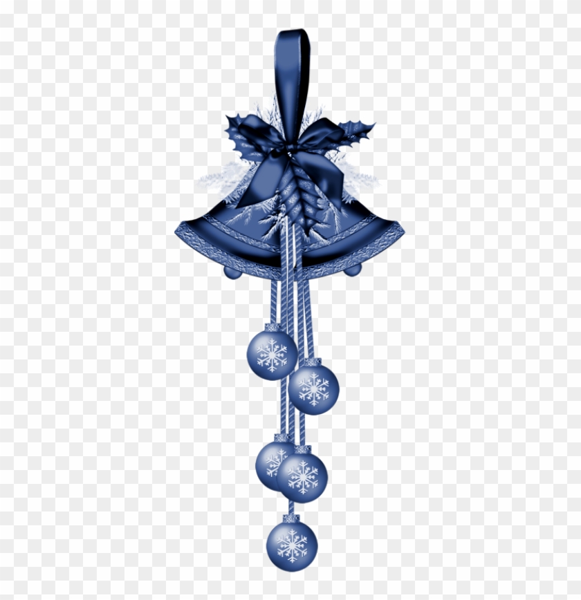 Blue Christmas Bells Clip Art - Blue Christmas Bells Clip Art #152392
