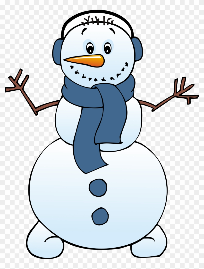 Snowman Black And White Snowman Clipart 6 Wikiclipart - Snowman Free Clip Art #152857