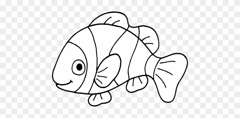 Sontreasure Message Clip Art Island Vbs Coloring Trend - Black And White Fish Clip Art #152879