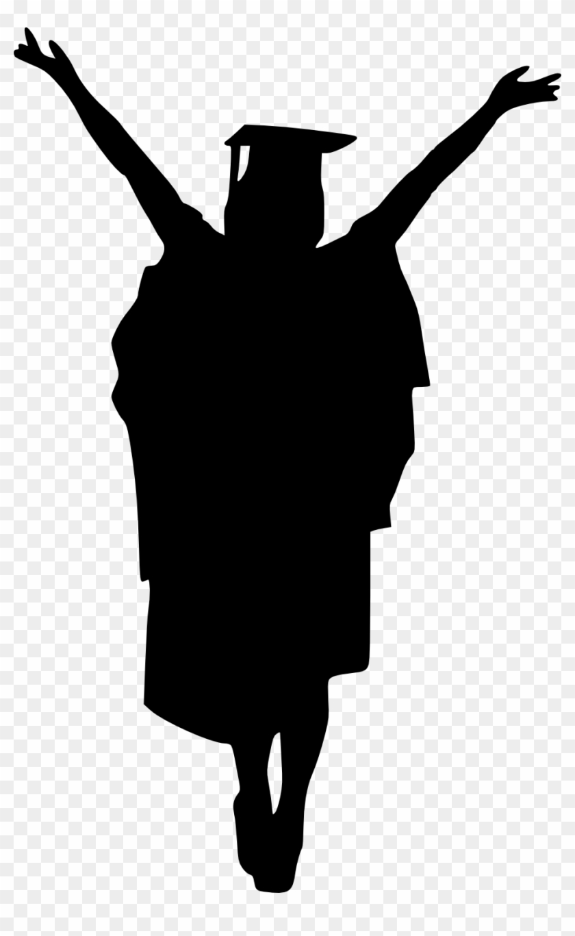 Girl Graduate Silhouette - Graduation Png #152989