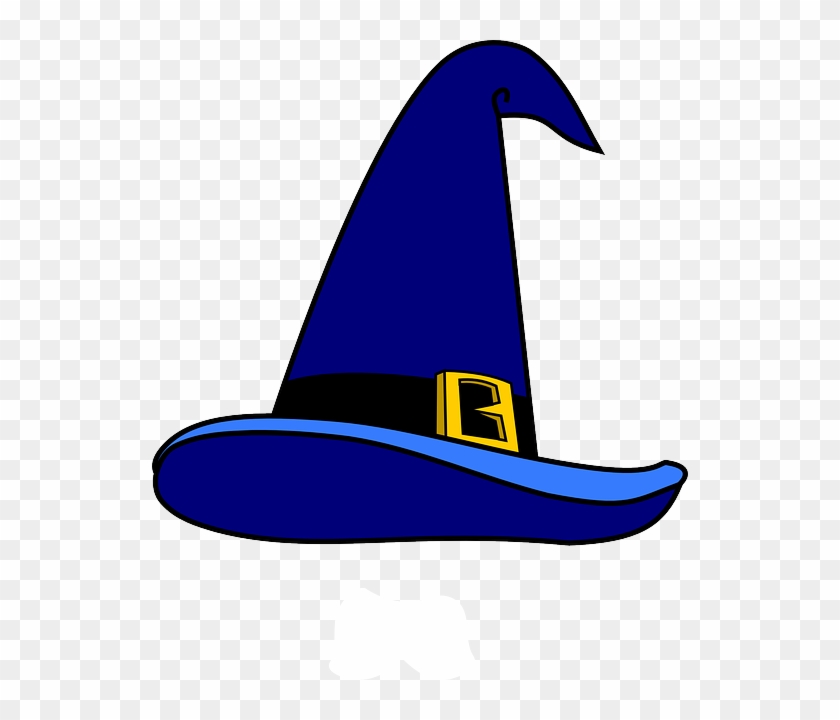 Blue, Man, Cartoon, Crazy, Hat, Magic, Party - Wizard Hat Clip Art #153322