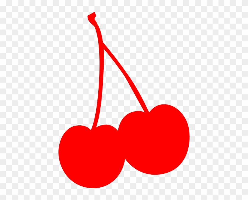 Large Red Cherry Two Clip Art At Clker - Red Cherry Clip Art #153351
