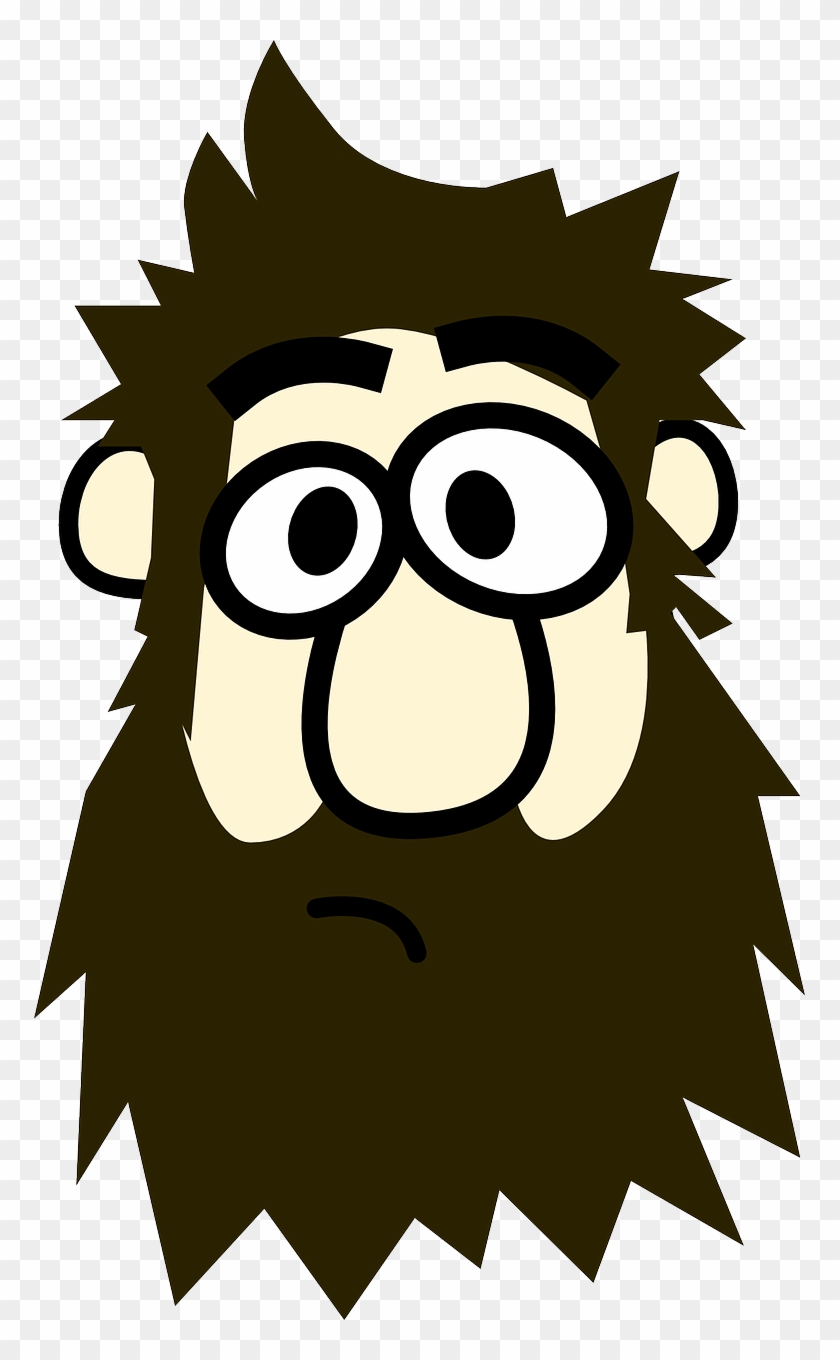 Beard Clipart - Cartoon Man With Beard #153434