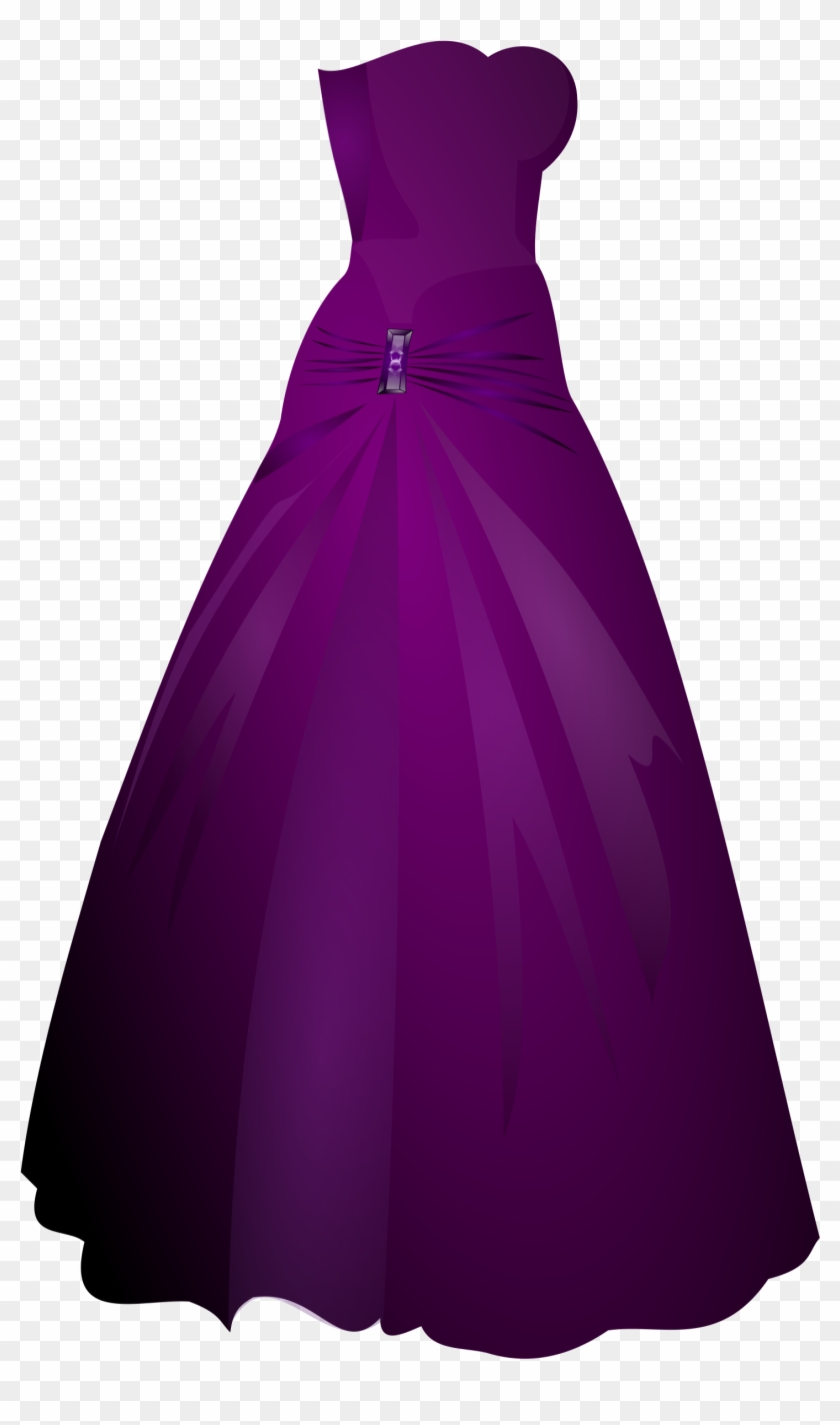 Formal Cliparts - Purple Dress Transparent Background #153471