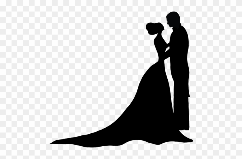 Download Forgetmenot Bride And Groom Silhouettes Fondant Pinterest Bride And Groom Silhouette Free Transparent Png Clipart Images Download