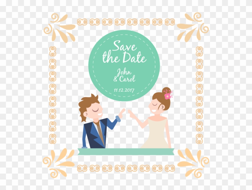 Cute Couple Wedding Invitation, Wedding, Wedding Invitation - Wedding #153544