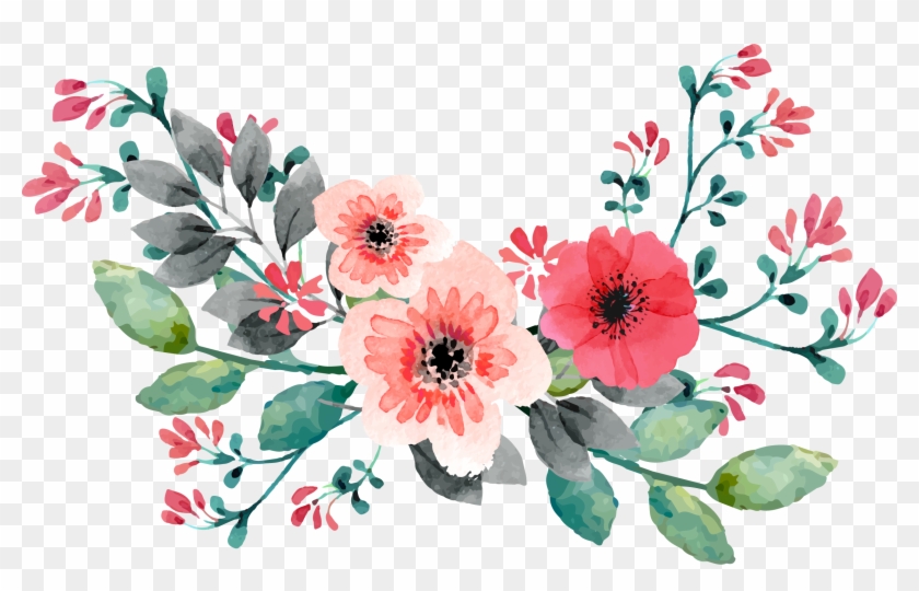 Wedding Invitation Flower Watercolor Painting - Flores Para Convite De Casamento Png #153582