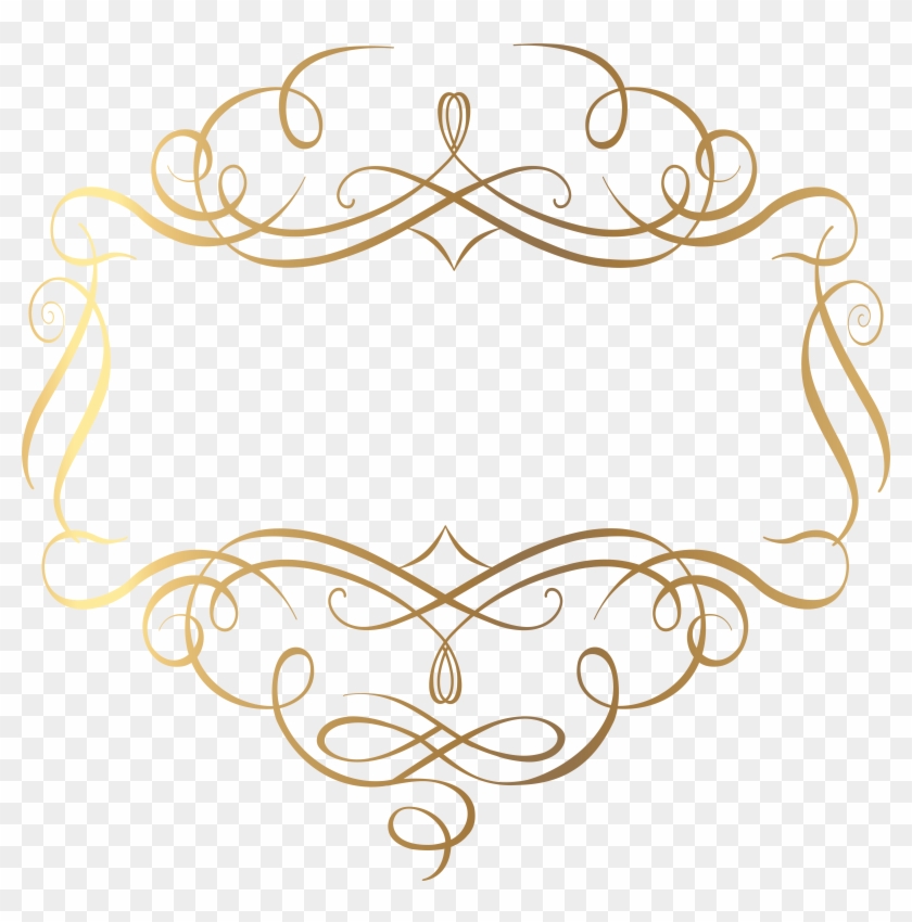 Gold Decoration Png Transparent Clip Art Image - Gold Decoration Png Transparent Clip Art Image #153673