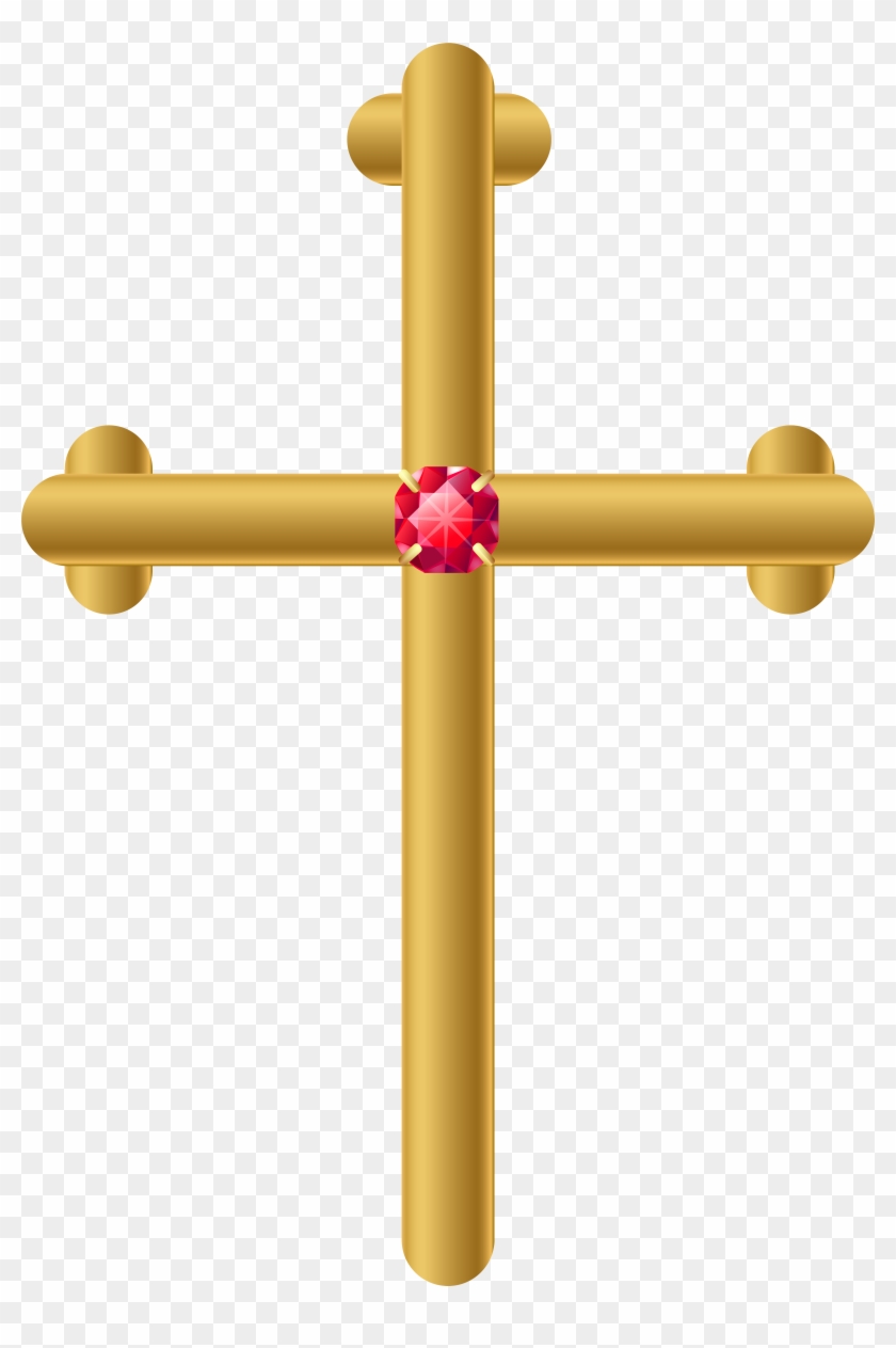 Golden Cross Png Clip Art Imageu200b Gallery Yopriceville - Golden Cross Transparent #153830