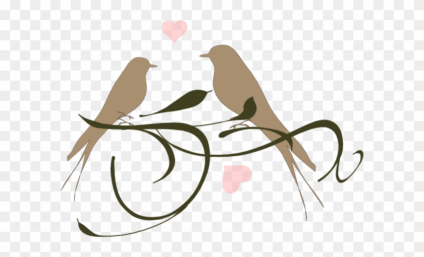 Wedding Birds Clipart Love Clip Art At Clker Com Vector - Clip Art Love Birds #154227