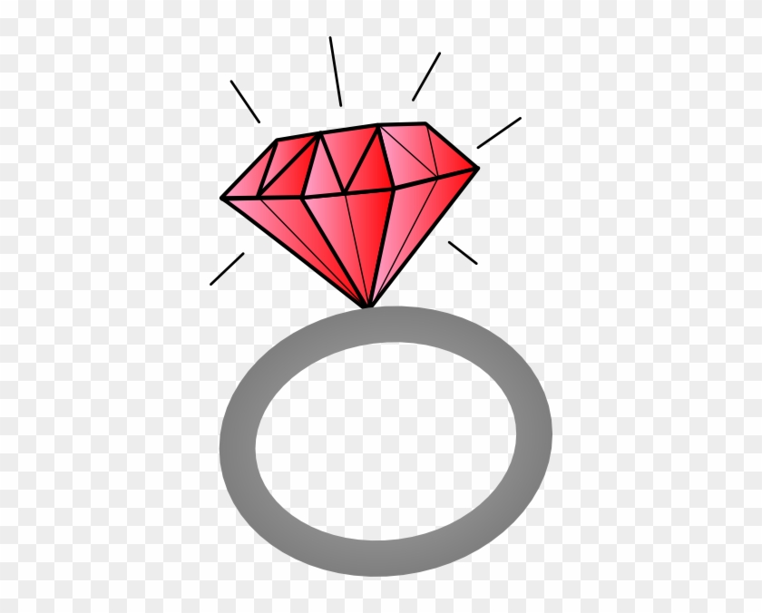 Red Engagement Ring Clipart #154243