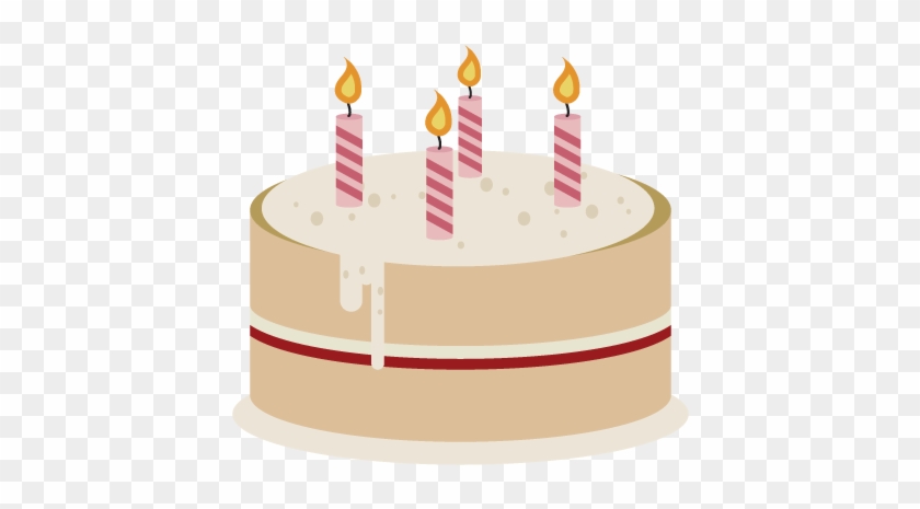 Birthday Cake Clip Art - Simple Cake Clipart Png #154414