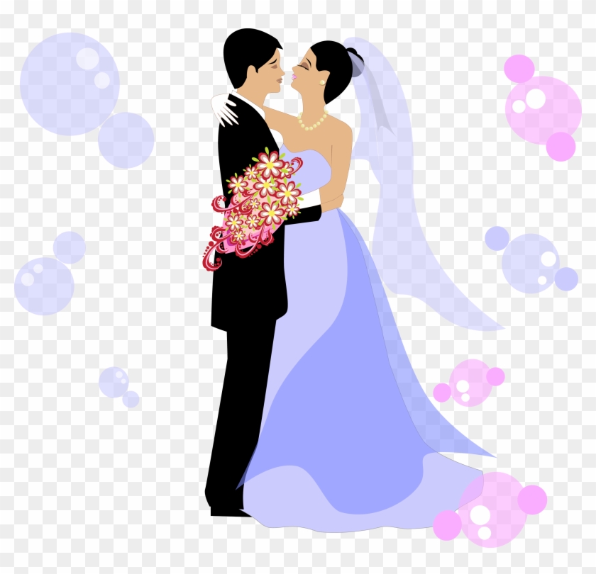 Wedding Invitation Bridegroom Clip Art - Married Man And Woman #154553