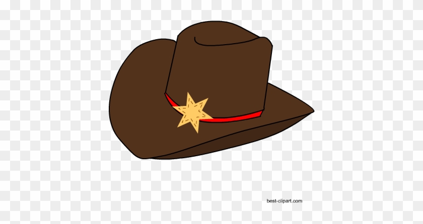 Western Cowboy Sherrf's Hat Free Clip Art - Cowboy #154646
