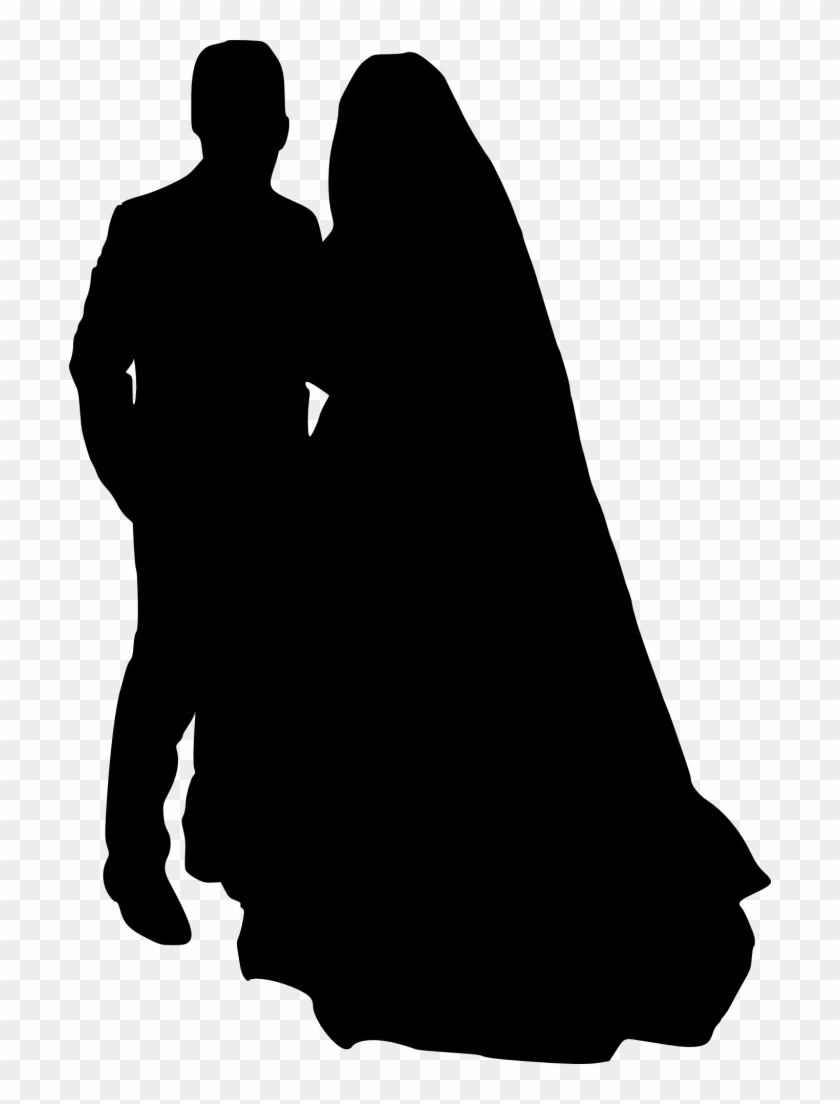 10 Bride And Groom Silhouette - Portable Network Graphics #154766