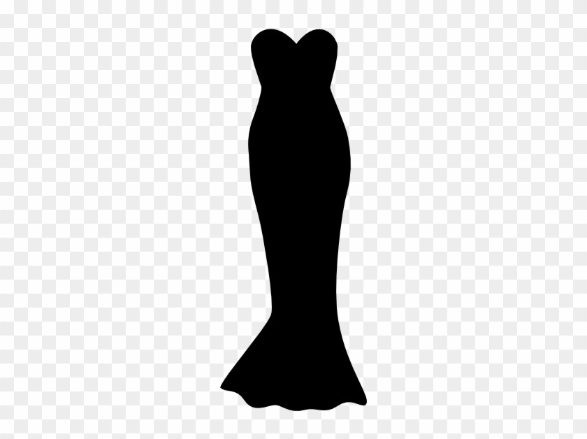 Dress - Clipart - Black Dress Clip Art Png #154910