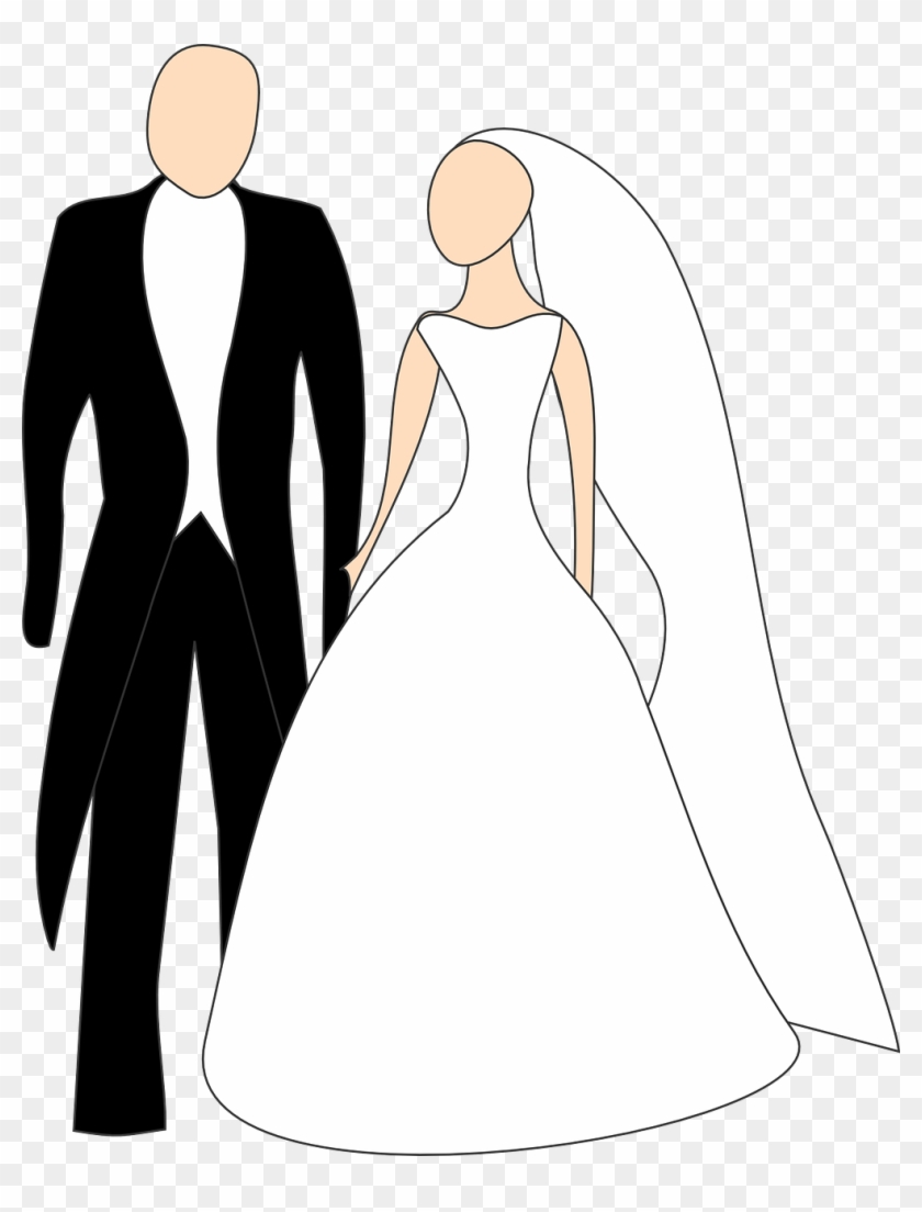 Bride And Groom Clip Art At Vector Clip Art - Bride And Groom Clipart #154939