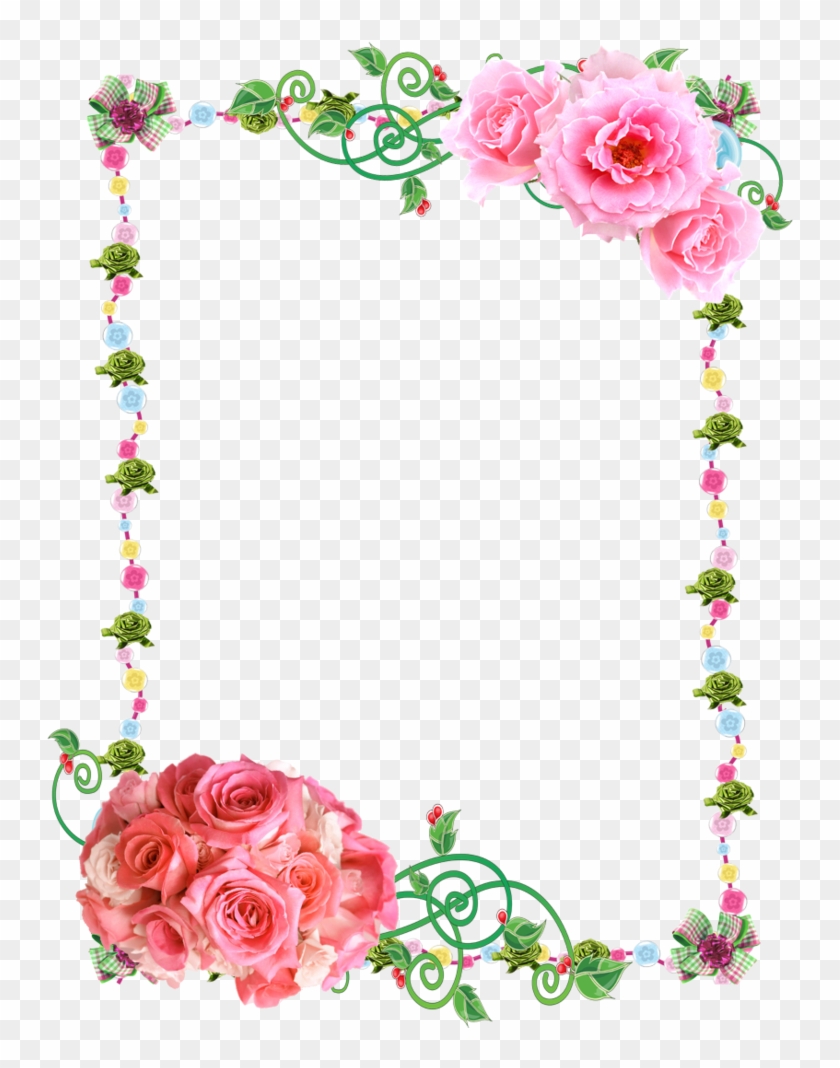 Frame Png With Roses By Melissa-tm - Rose Frames #155028