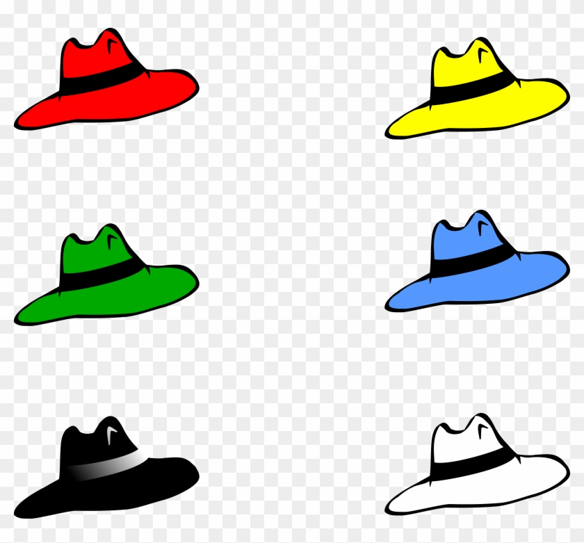 Clipart Six Hats 2 Rh Openclipart Org Microsoft Clip - Six Hats #155275