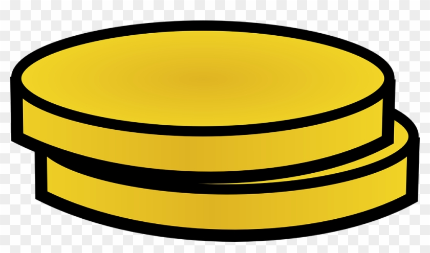 2 Gold Coins Clipart #155372